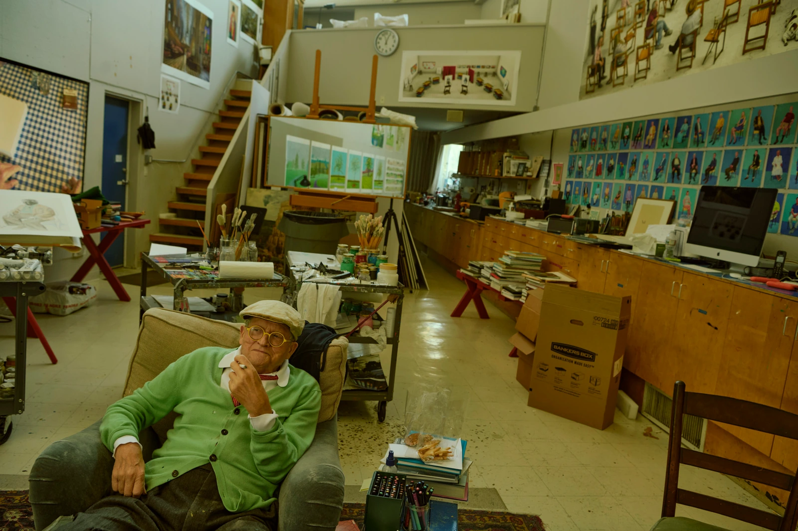 David Hockney photographed by Austin Hargrave