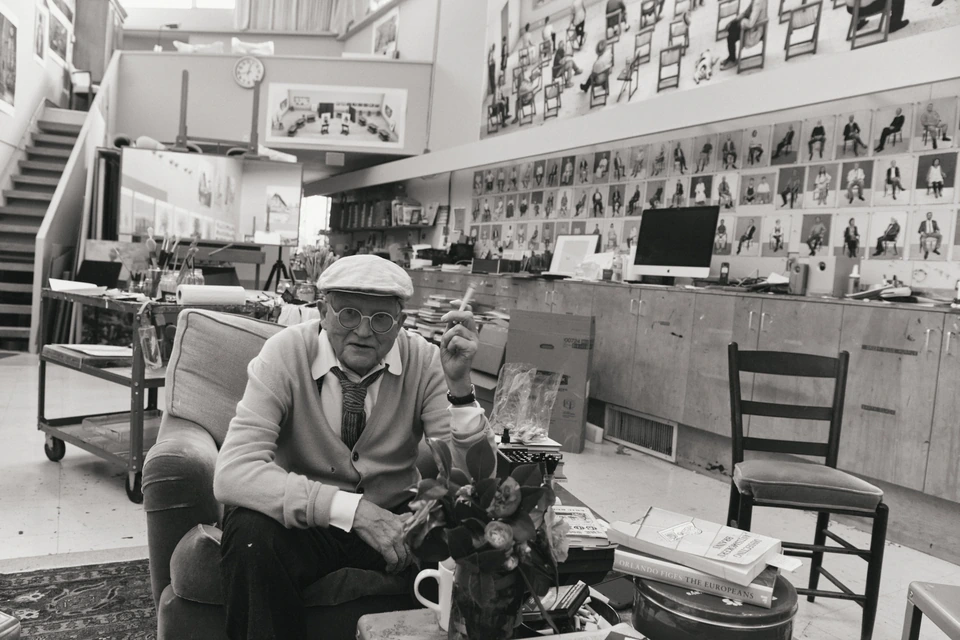 David Hockney photographed by Austin Hargrave