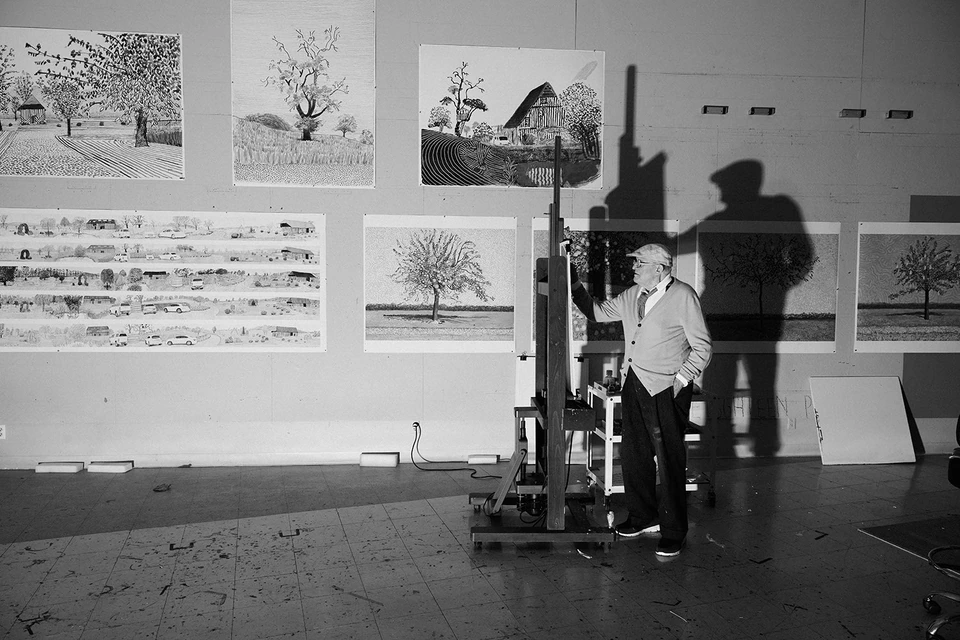 David Hockney photographed by Austin Hargrave