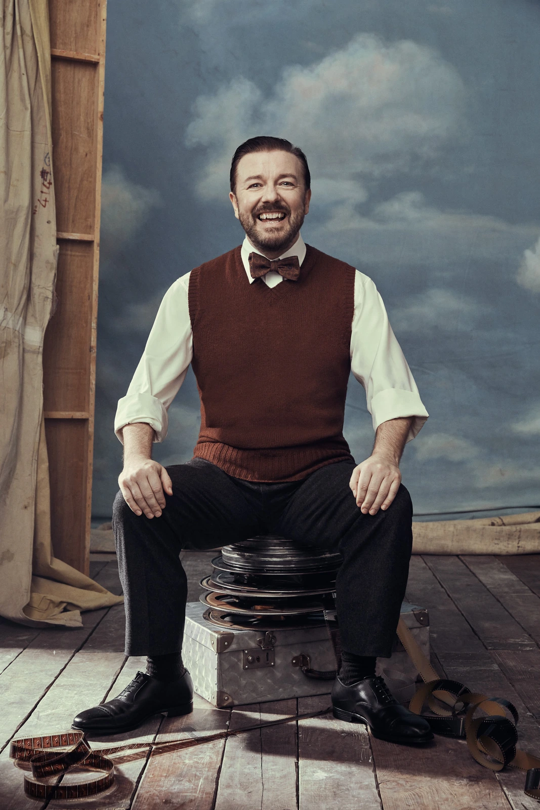 Ricky Gervais photographed by Austin Hargrave