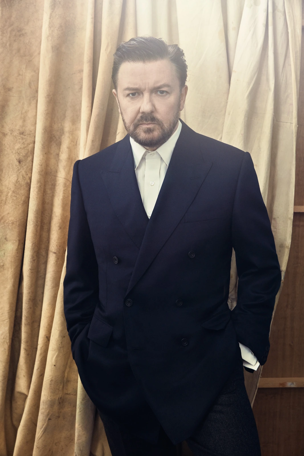 Ricky Gervais photographed by Austin Hargrave