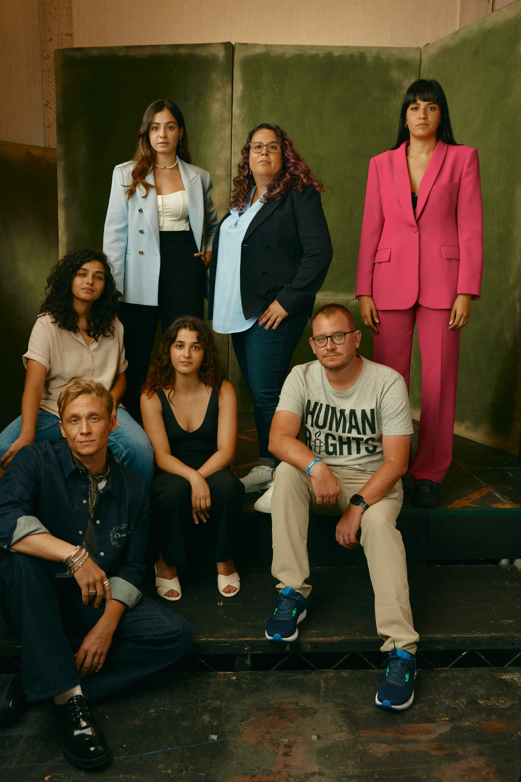 Matthias Schweighofer, Nathalie Issa, Yusra Mardini, Sally El Hosaini, Sara Mardini, Sven Spannekrebs, Manal Issa at TIFF.